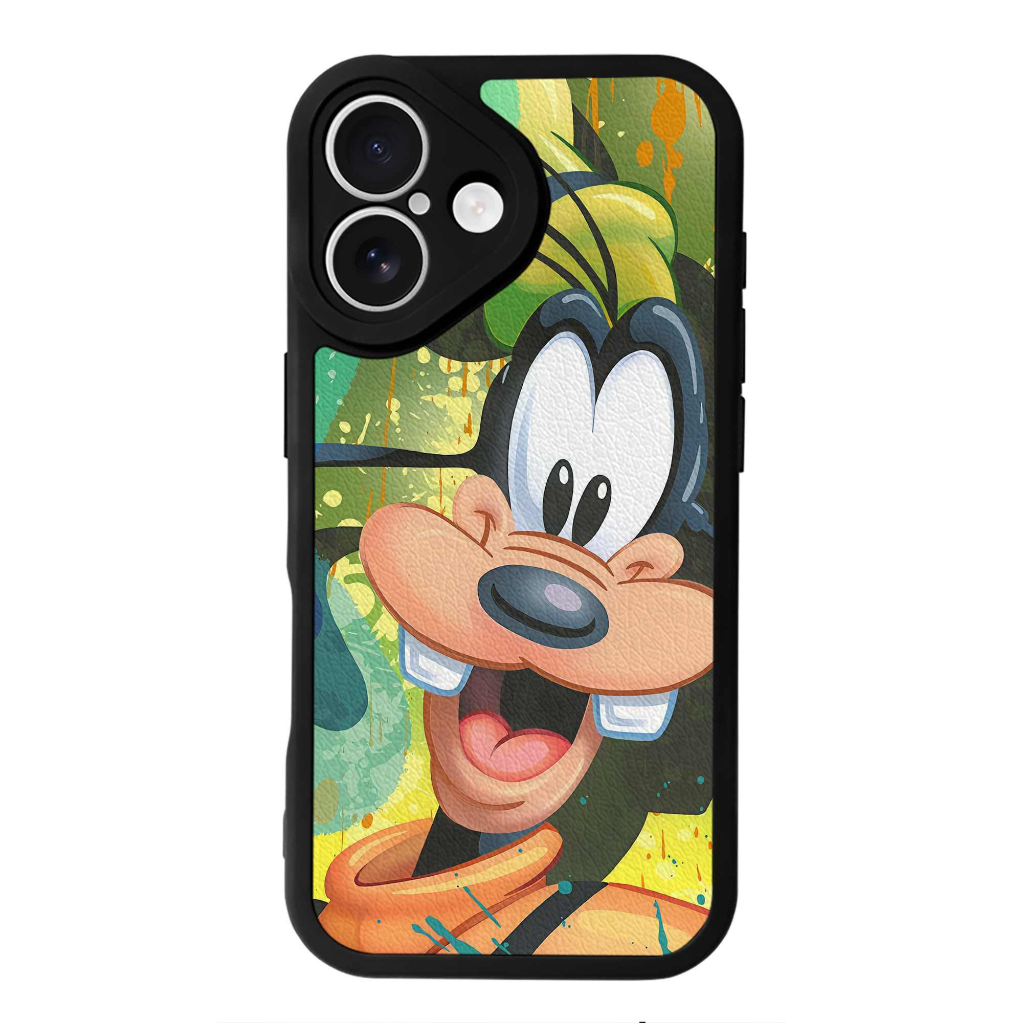 （画像用） ミッキーマウス Mickey Mouse 【iPhone 16シリーズ対応】シリコンスマホケース（レザー調） 材質：シリコン